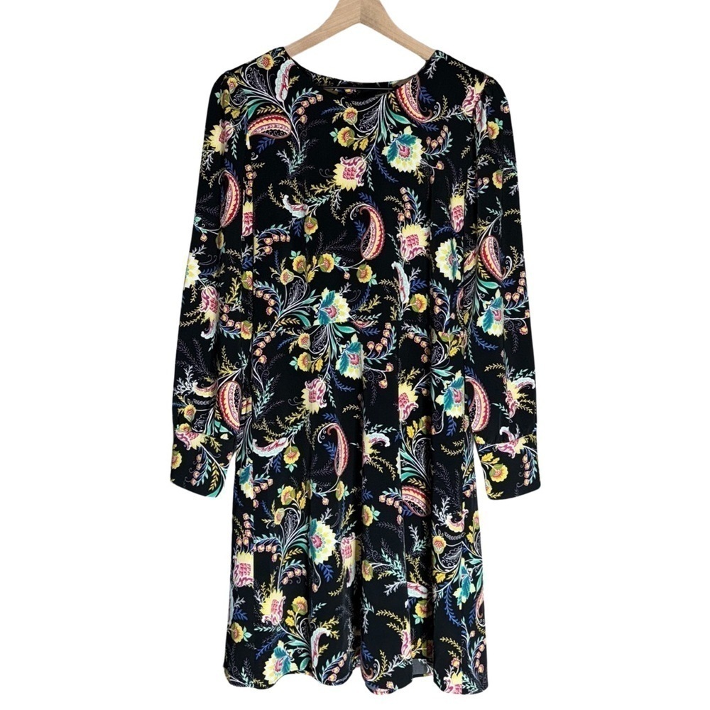 LOFT Floral Paisley Print Dress - Size 10